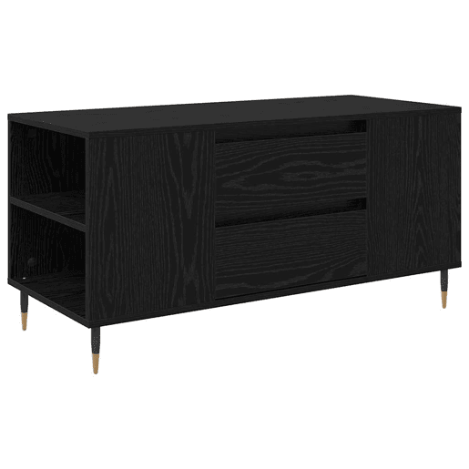 Mesa de Centro, Mesa baixa, com gaveta Carvalho Preto 102 x 44,5 x 50 cm