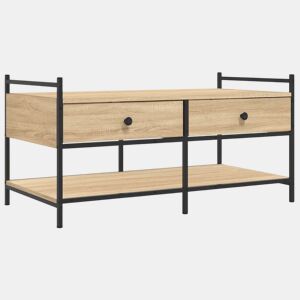 Mesa de Centro, Mesa baixa, 99x50x50 derivados de madeira carvalho sonoma