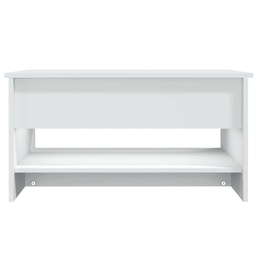 Mesa de Centro, Mesa baixa, 80x50x40 cm derivados de madeira branco