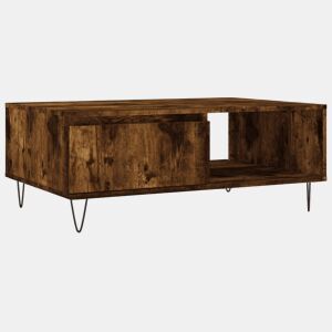 Mesa de Centro, Mesa baixa, 90x60x35 cm derivados de madeira carvalho fumado