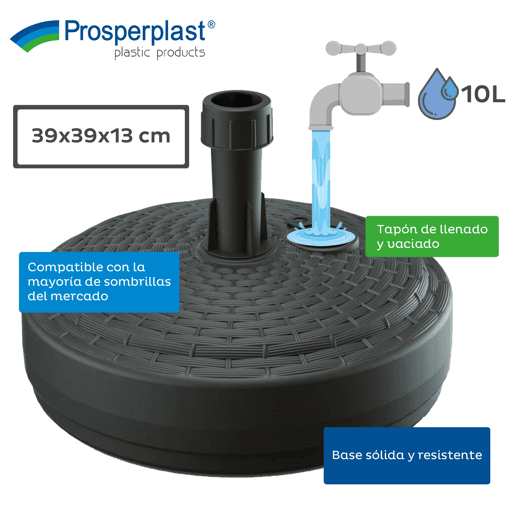 Base de guarda-chuva de polietileno de 10 kg