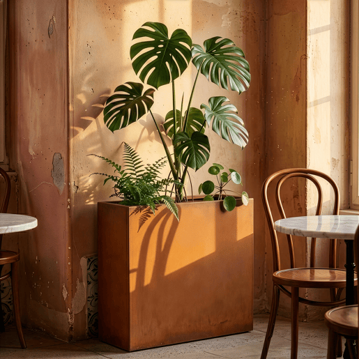 Vaso para plantas Vaargel aço corten 82x90x30 cm Ferrugem nobre casa.pro