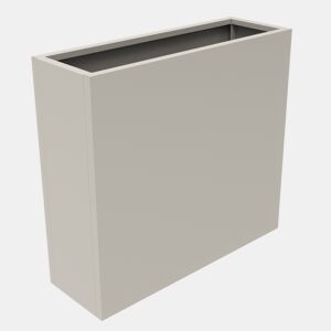 Vaso para plantas Vaargel aço 82x90x30 cm Bege alho casa.pro