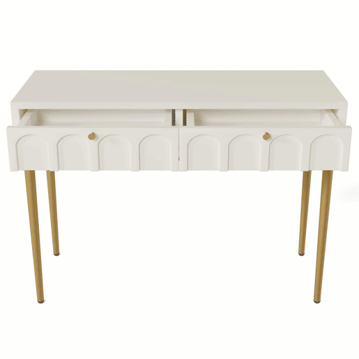 Toucador com 2 gavetas - Aglomerado - Branco