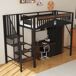 Cama alta para niños 95x255 Cama alta para niños 95x255 Blanco