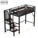 Cama alta para niños 95x255 Cama alta para niños 95x255 Blanco