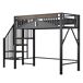 Cama alta para niños 95x255 Cama alta para niños 95x255 Blanco