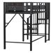 Cama alta para niños 95x255 Cama alta para niños 95x255 Blanco