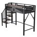 Cama alta para niños 95x255 Cama alta para niños 95x255 Blanco