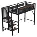 Cama alta para niños 95x255 Cama alta para niños 95x255 Blanco