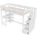 Cama alta para niños 96x252 Cama alta para niños 96x252 Blanco