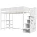 Cama alta para niños 96x252 Cama alta para niños 96x252 Blanco