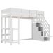 Cama alta para niños 96x252 Cama alta para niños 96x252 Blanco