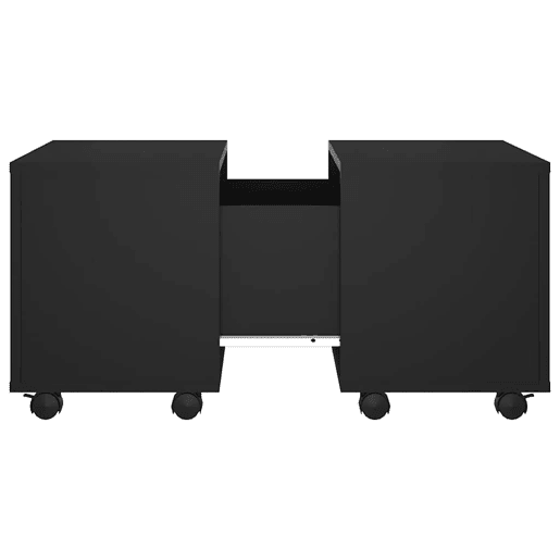 Mesa de Centro, Mesa baixa, 60x60x38 cm derivados de madeira preto