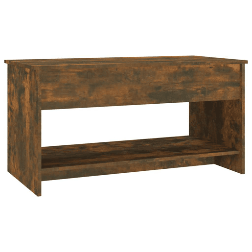 Mesa de Centro, Mesa baixa, 102x50x52,5cm madeira processada carvalho fumado