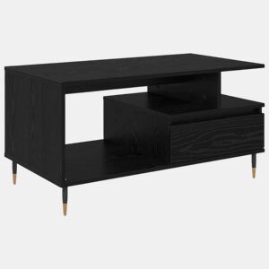Mesa de Centro, Mesa baixa, com gaveta Carvalho Preto 90 x 49 x 45 cm