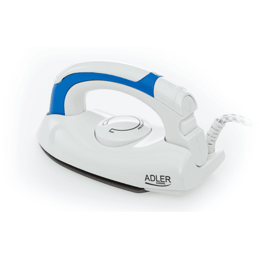 Adler AD5015 Ferro a Vapor de Viagem Base Inox, 700, Branco azul Adler AD5015 Ferro a Vapor de Viagem Base Inox, 700, Branco azul