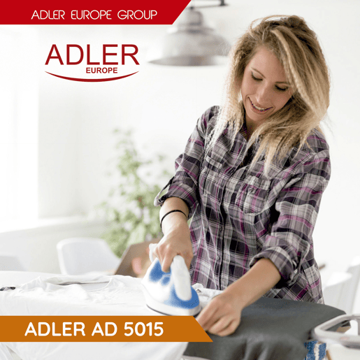 Adler AD5015 Ferro a Vapor de Viagem Base Inox, 700, Branco azul Adler AD5015 Ferro a Vapor de Viagem Base Inox, 700, Branco azul