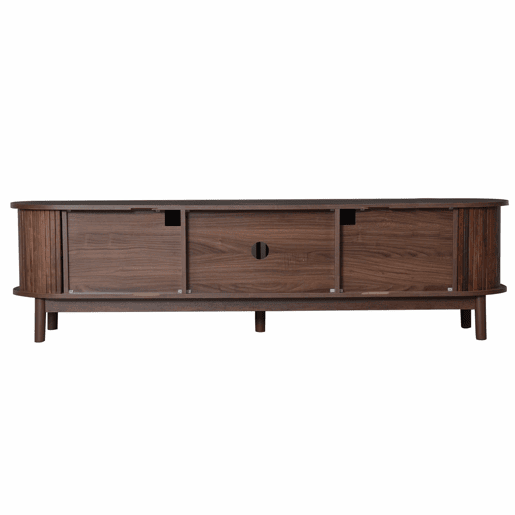 Móvel para TV 165x39,5x46 cm - Lowboard-TV-Schrank com porta deslizante e porta basculante - Castanho Móvel para TV 165x39,5x46 cm - Lowboard-TV-Schrank com porta deslizante e porta basculante - Castanho