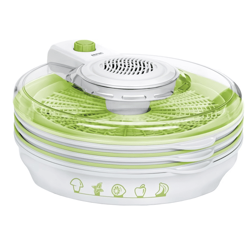 MPM MSG-06 Desidratador de Alimentos, 6 Tabuleiros, BPA Free, 2 Níveis de Potencia, 400, Branco Verde