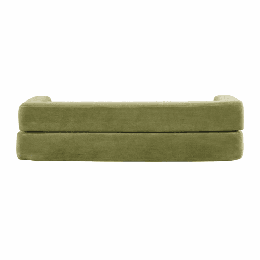 Sofá modular de 3 lugares - com 3 apoios para os pés, espuma de alta elasticidade, chenille, ideal para estúdios e escritórios - verde Sofá modular de 3 lugares - com 3 apoios para os pés, espuma de alta elasticidade, chenille, ideal para estúdios e escritórios - verde