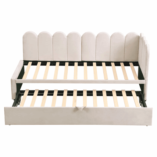 Sofá-cama 90180x200 cm - Multifuncional em L, design compacto, ideal para crianças ou convidados - Bege