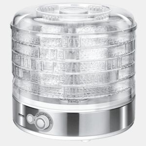 MPM MSG-11 Desidratador de Alimentos, 5 Tabuleiros, BPA Free, Selector de temperatura 35°C-70°C, 500, Cinza branco