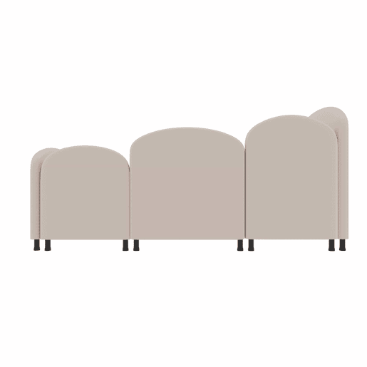 Sofá-cama tamanho twin - com gavetas de arrumação, estofado em veludo - rosa