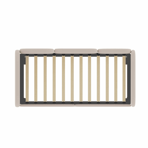 Sofá-cama tamanho twin - com gavetas de arrumação, estofado em veludo - rosa