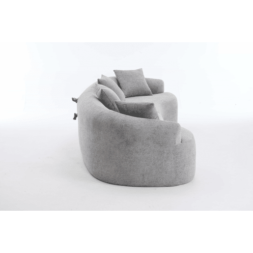 Sofá modular de 4 lugares - Moderno, confortável e compacto, pronto a usar - Cinzento