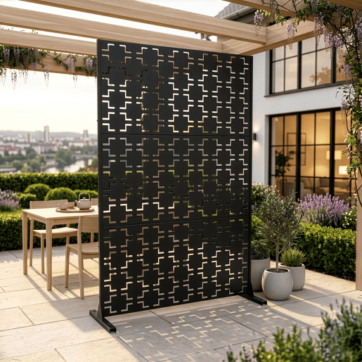 Parede divisória Basciano aço 180x120cm - Antracite cinzento casa.pro Parede divisória Basciano aço 180x120cm - Antracite cinzento casa.pro