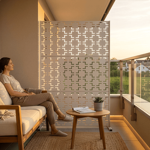 Parede divisória Basciano aço 180x120cm - Bege alho casa.pro Parede divisória Basciano aço 180x120cm - Bege alho casa.pro