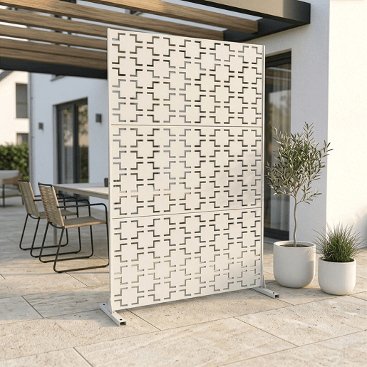 Parede divisória Basciano aço 180x120cm - Bege alho casa.pro Parede divisória Basciano aço 180x120cm - Bege alho casa.pro