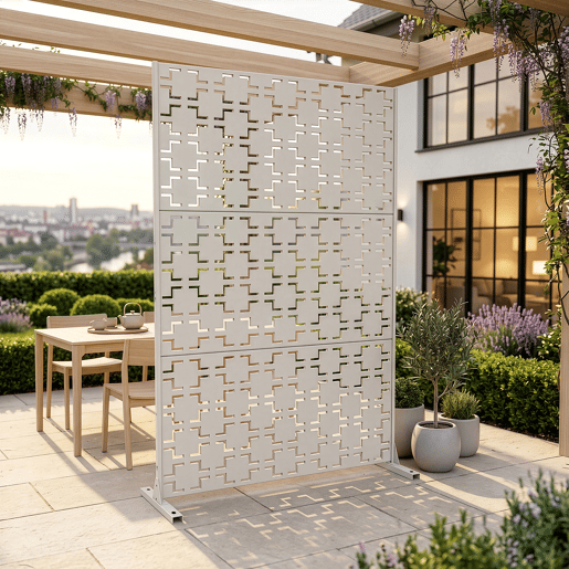 Parede divisória Basciano aço 180x120cm - Bege alho casa.pro Parede divisória Basciano aço 180x120cm - Bege alho casa.pro