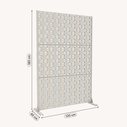 Parede divisória Basciano aço 180x120cm - Bege alho casa.pro Parede divisória Basciano aço 180x120cm - Bege alho casa.pro