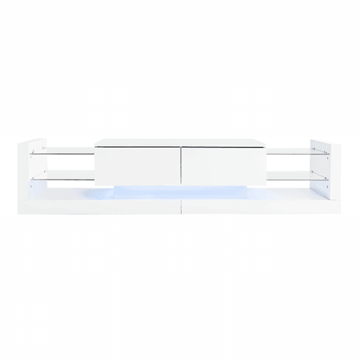 Conjunto de móveis para TV com alto brilho - Móvel para TV + mesa de sala, conjunto para parede da sala, móvel para TV com alto brilho, branco Conjunto de móveis para TV com alto brilho - Móvel para TV + mesa de sala, conjunto para parede da sala, móvel para TV com alto brilho, branco