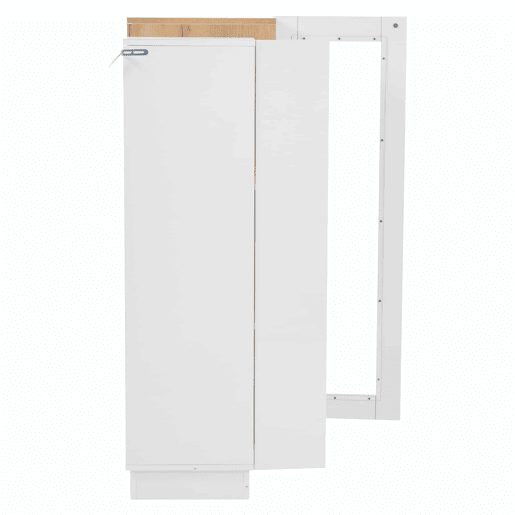 Móvel de sala 74x40x120 cm - Vitrine com 3 portas, LED, prateleira de vidro e gaveta - Alto brilho Móvel de sala 74x40x120 cm - Vitrine com 3 portas, LED, prateleira de vidro e gaveta - Alto brilho