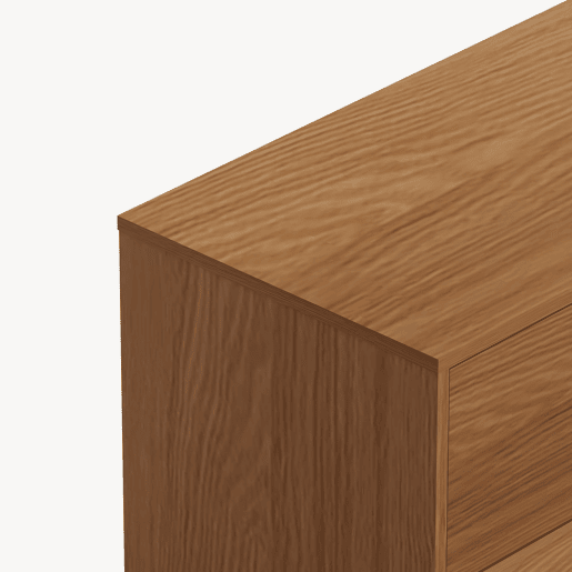 Cómoda Aastmabospoo com 3 gavetas 90x80x40 cm Aspeto nogueira en.casa