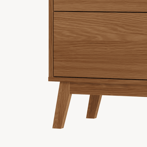 Cómoda Aastmabospoo com 3 gavetas 90x80x40 cm Aspeto nogueira en.casa