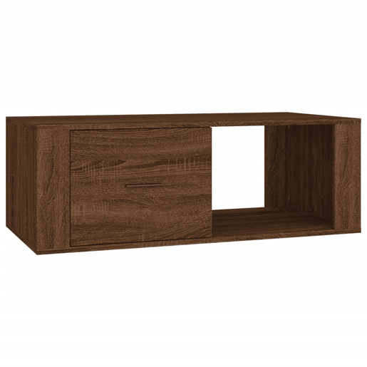 Mesa de Centro, Mesa baixa, 100x50,5x35 derivados madeira carvalho castanho