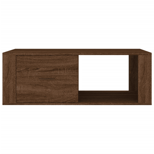 Mesa de Centro, Mesa baixa, 100x50,5x35 derivados madeira carvalho castanho