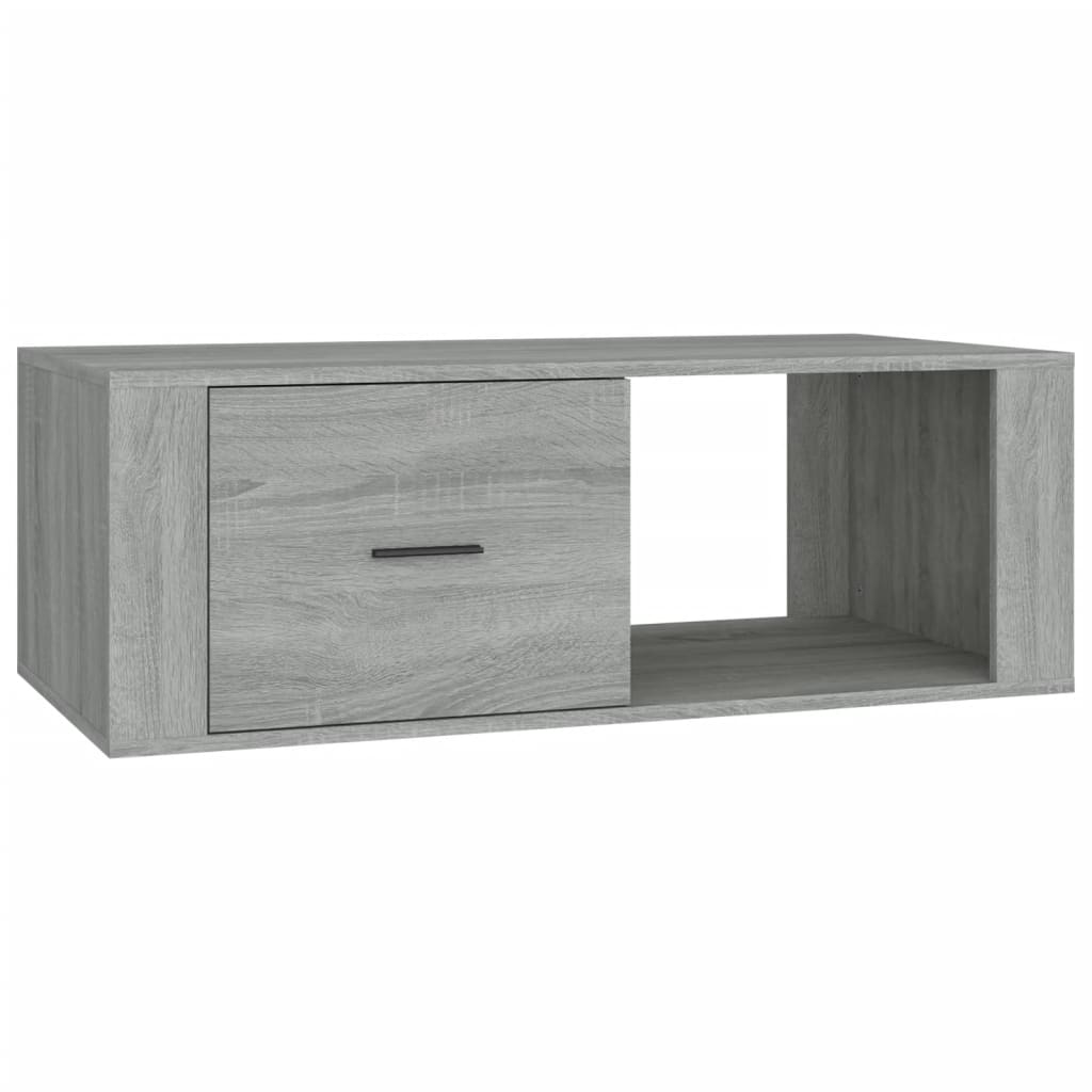 mesa de cafe - mesa de centro madera contrachapada gris sonoma 100x505x35 cm