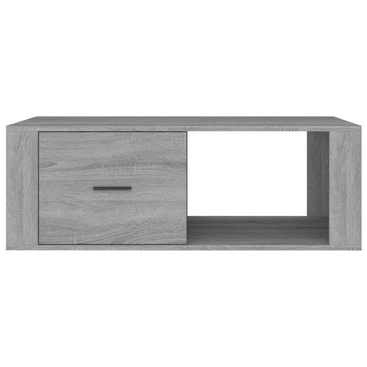 Mesa de Centro, Mesa baixa, 100x50,5x35 cm derivados de madeira cinza sonoma