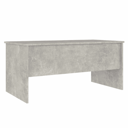 Mesa de Centro, Mesa baixa, 102x50,5x46,5cm madeira processada cinza cimento