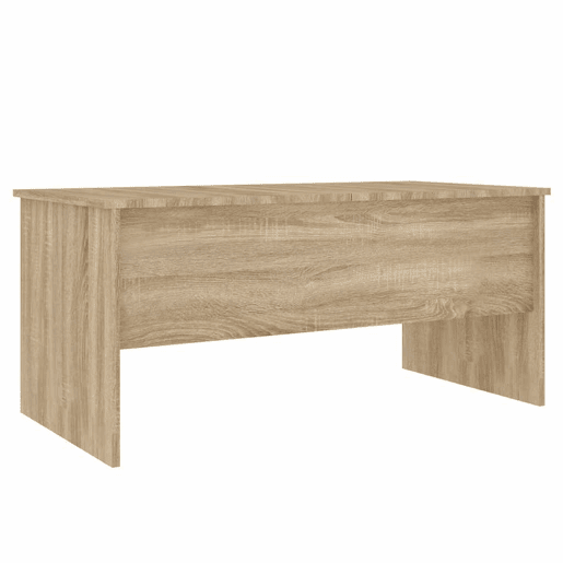 Mesa de Centro, Mesa baixa, 102x50,5x46,5cm madeira processada carvalho sonoma
