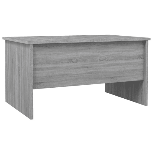 Mesa de Centro, Mesa baixa,80x50x42,5cm derivados de madeira cinzento sonoma