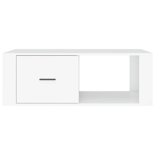Mesa de Centro, Mesa baixa, 100x50,5x35 cm derivados de madeira branco