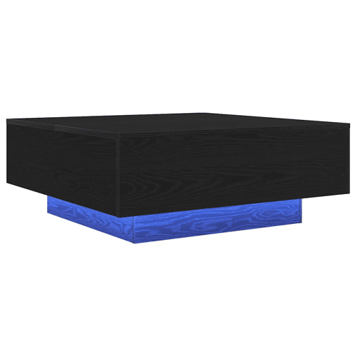 Mesa de Centro, Mesa baixa, Carvalho Preto 80 x 80 x 31 cm