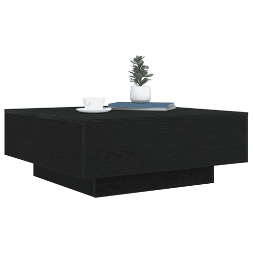 Mesa de Centro, Mesa baixa, Carvalho Preto 80 x 80 x 31 cm