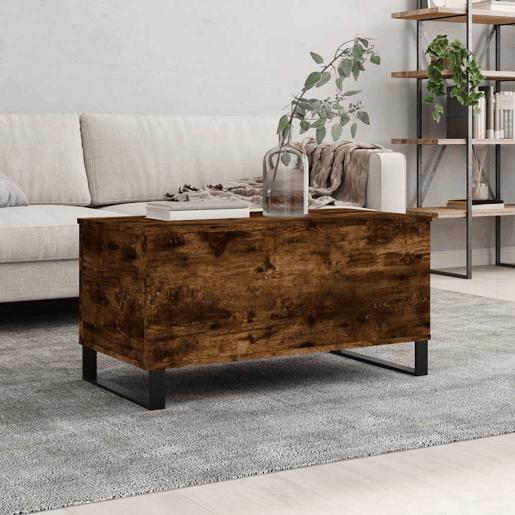 Mesa de Centro, Mesa baixa, 90x44,5x45 cm derivados madeira carvalho fumado